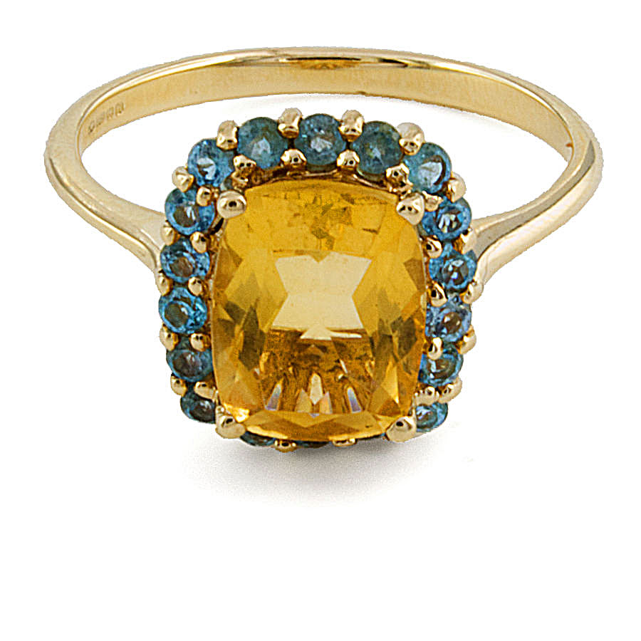 9ct gold Citrine Ring size N